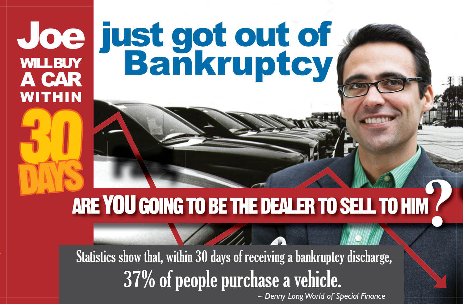 Joe just got out of bankruptcy, are you going to sell to him?